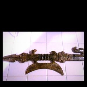 Antique jade chinese crescent sword???